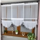 Eleganckie Firany panelowe z ażurem i falbanami FR643